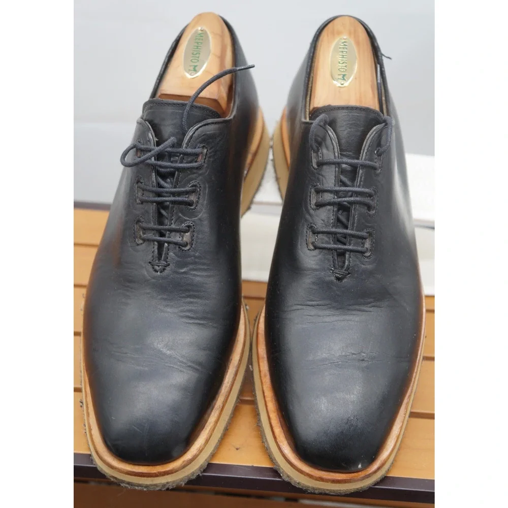 MICHAEL AXEL PARIS Men custom-soled wholecut oxford shoes Size 43.5 US 10.5